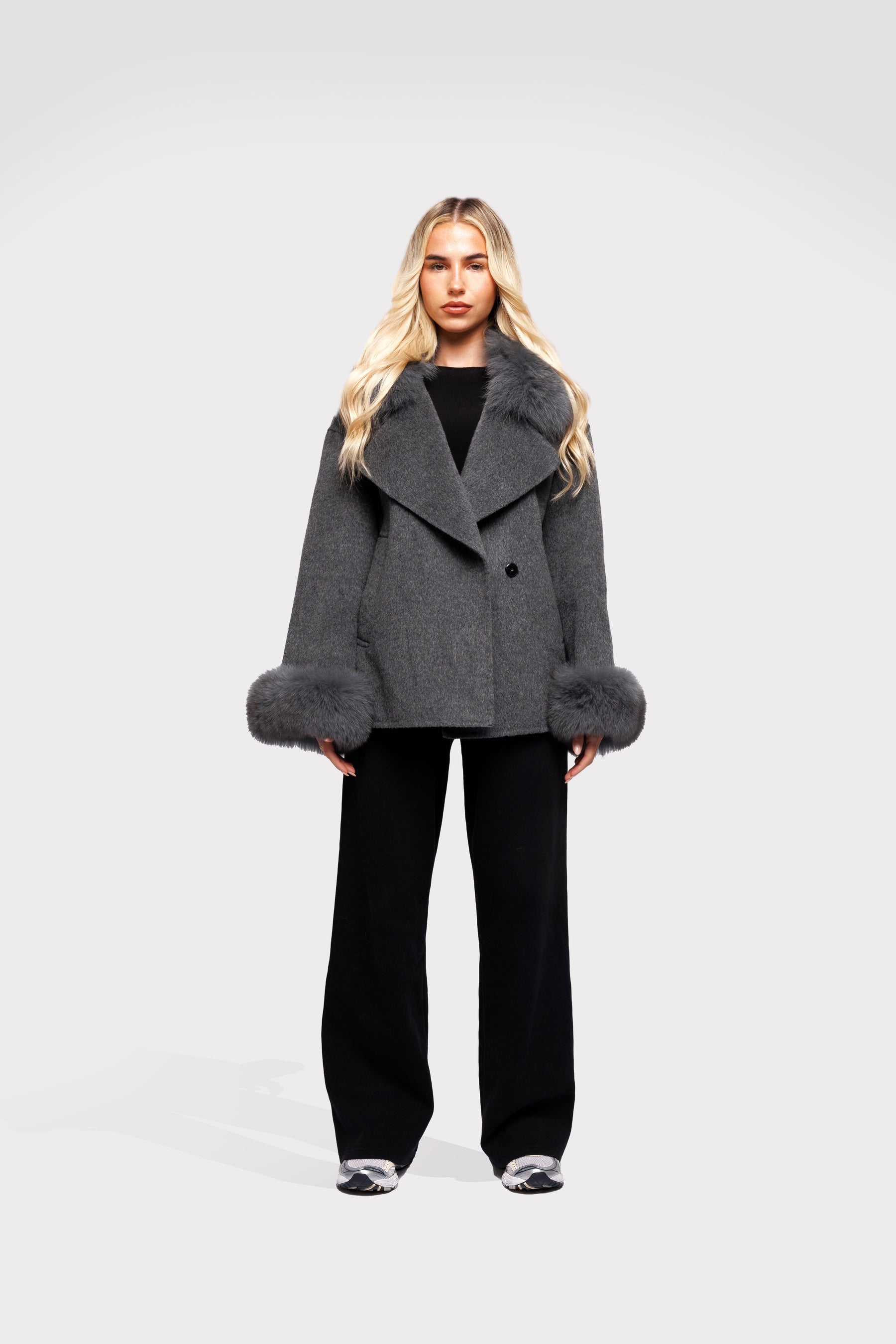 Blazer Faca Aveludado - Grisalho
