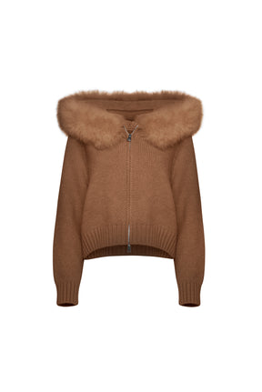 Cardigan Aveludado - Areia