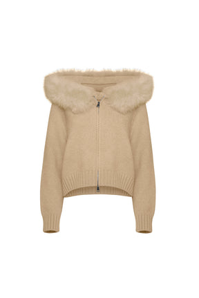 Cardigan Aveludado - Off-white