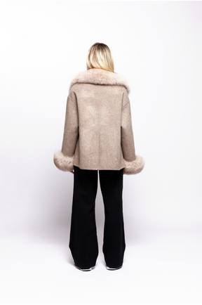 Blazer Faca Aveludado - Areia